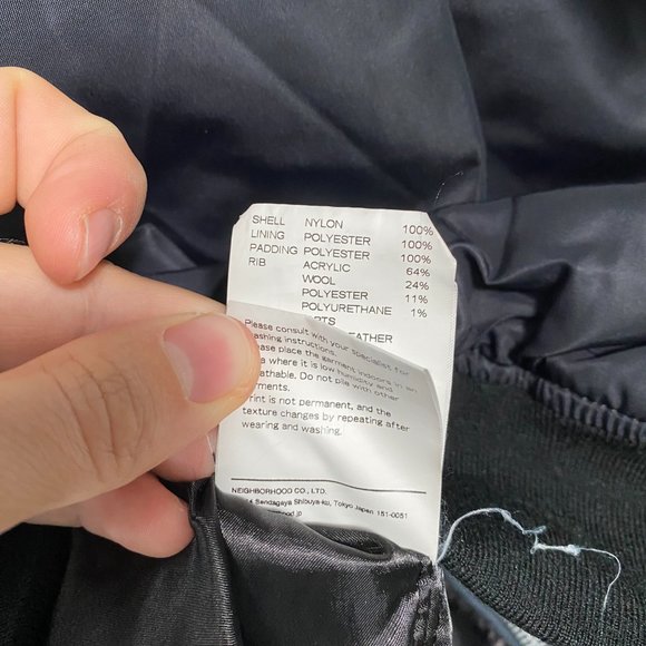 NEIGHBORHOOD L-2D Jacket Black/Brown Size M - Picture 8 of 8